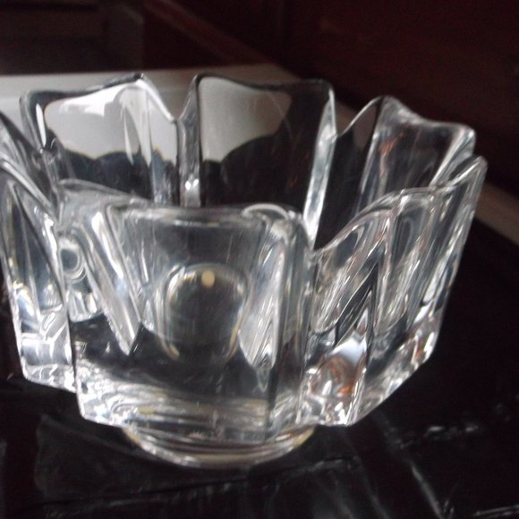 Orrs Fors Accents Orrs Fors Crystal Glass Heavy Candle Holder